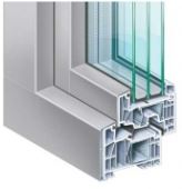 PVC-ramen met een aluminium strip